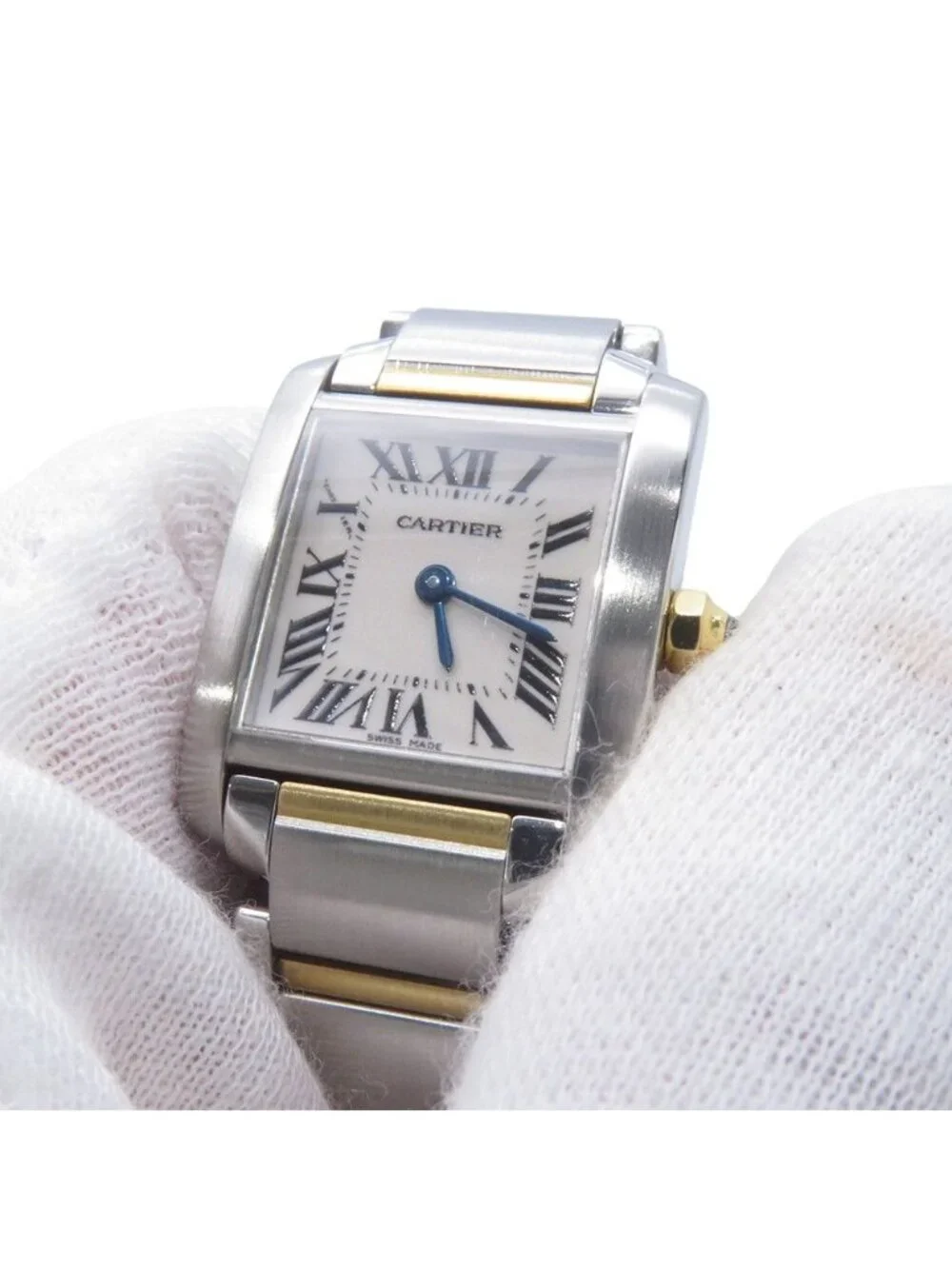 Cartier Tank Francaise SM Watch White Dial Quartz